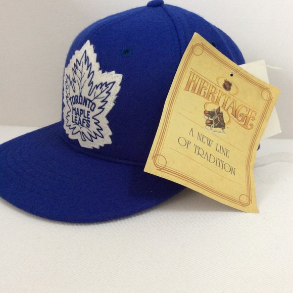 NWT VTG SUPER RARE 1990’s  TORONTO MAPLE LEAFS Officially Licensed FITTED Hat - Picture 3 of 7